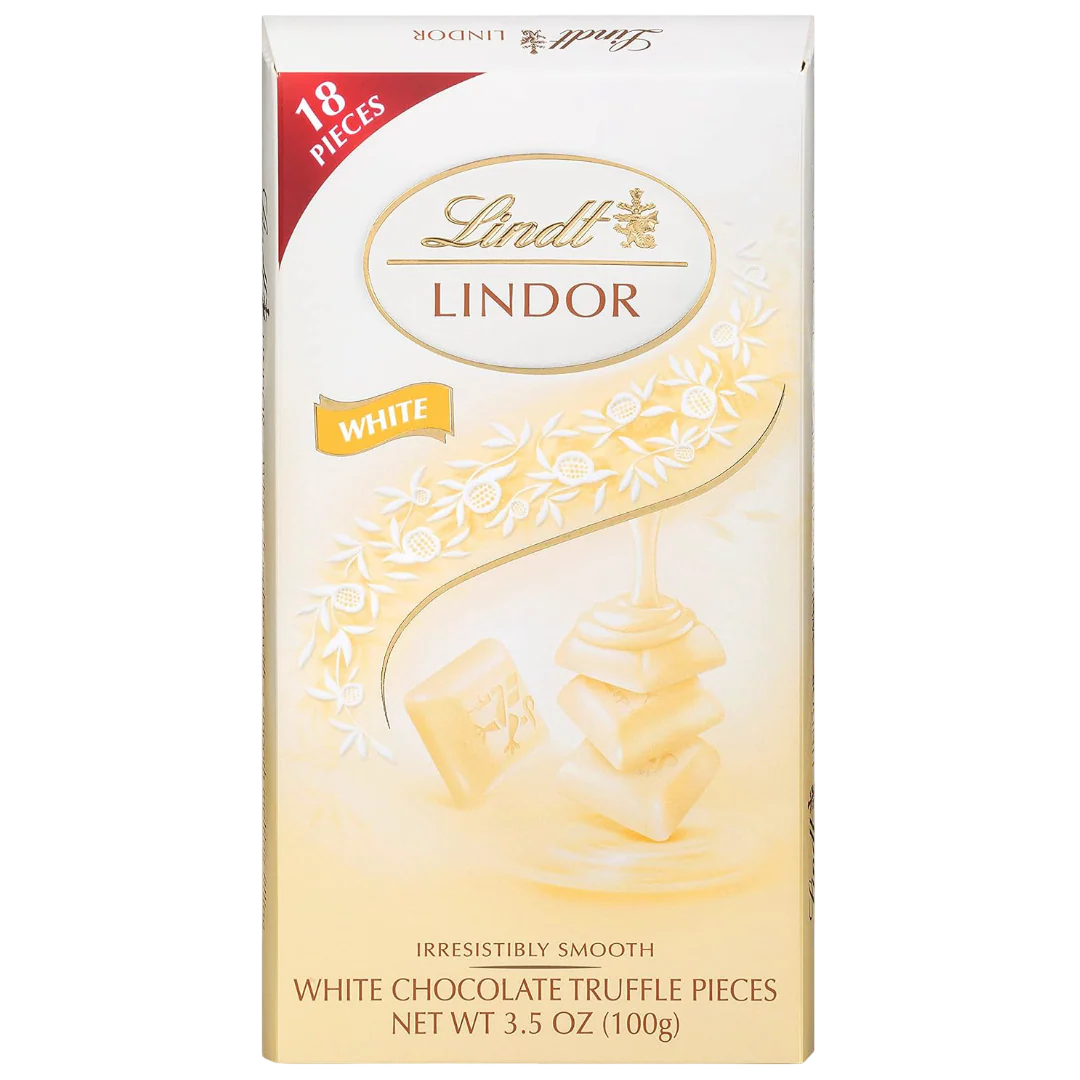 Lindt Lindor White Chocolate Candy Truffle Bar