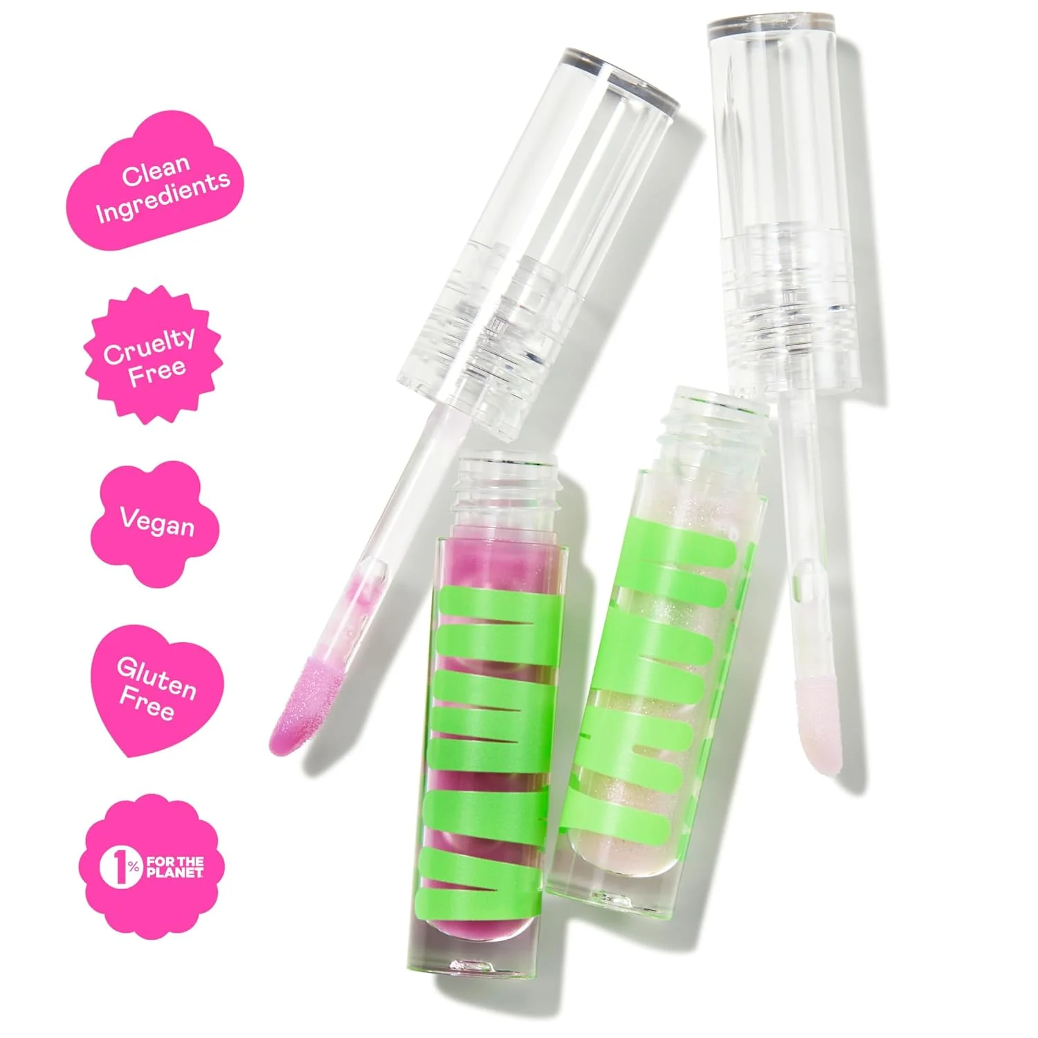 Lip Gloss Duo for Kids - Crystal Ball & Purple Gem - Image 3