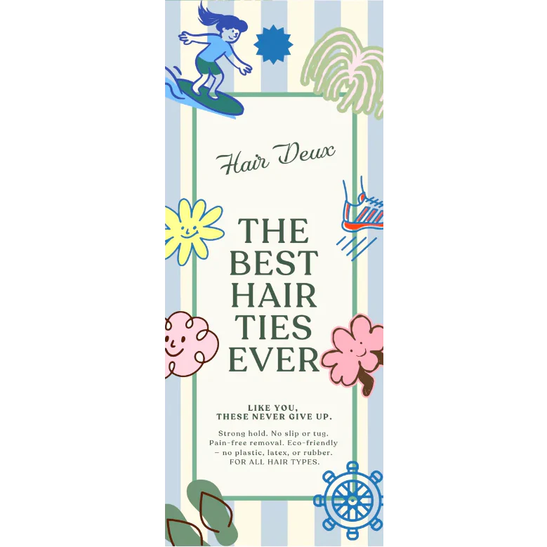 Eco-Friendly Kid Hair Ties - Little Lassies Clear (10 CT)
