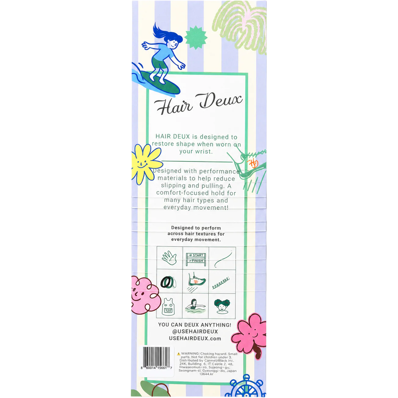 Eco-Friendly Kid Hair Ties - Little Lassies Clear (10 CT) - Image 2