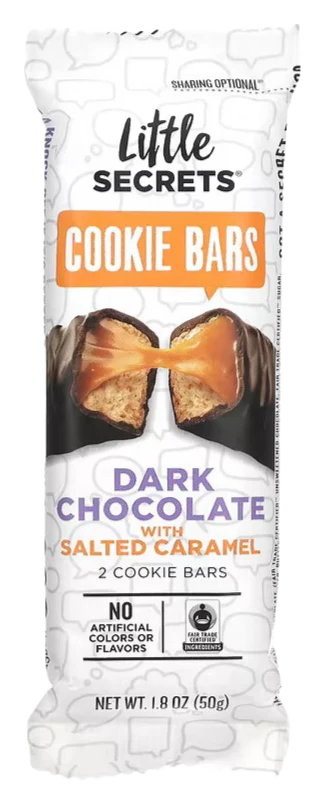Dark Chocolate Cookie Bar With Salted Caramel