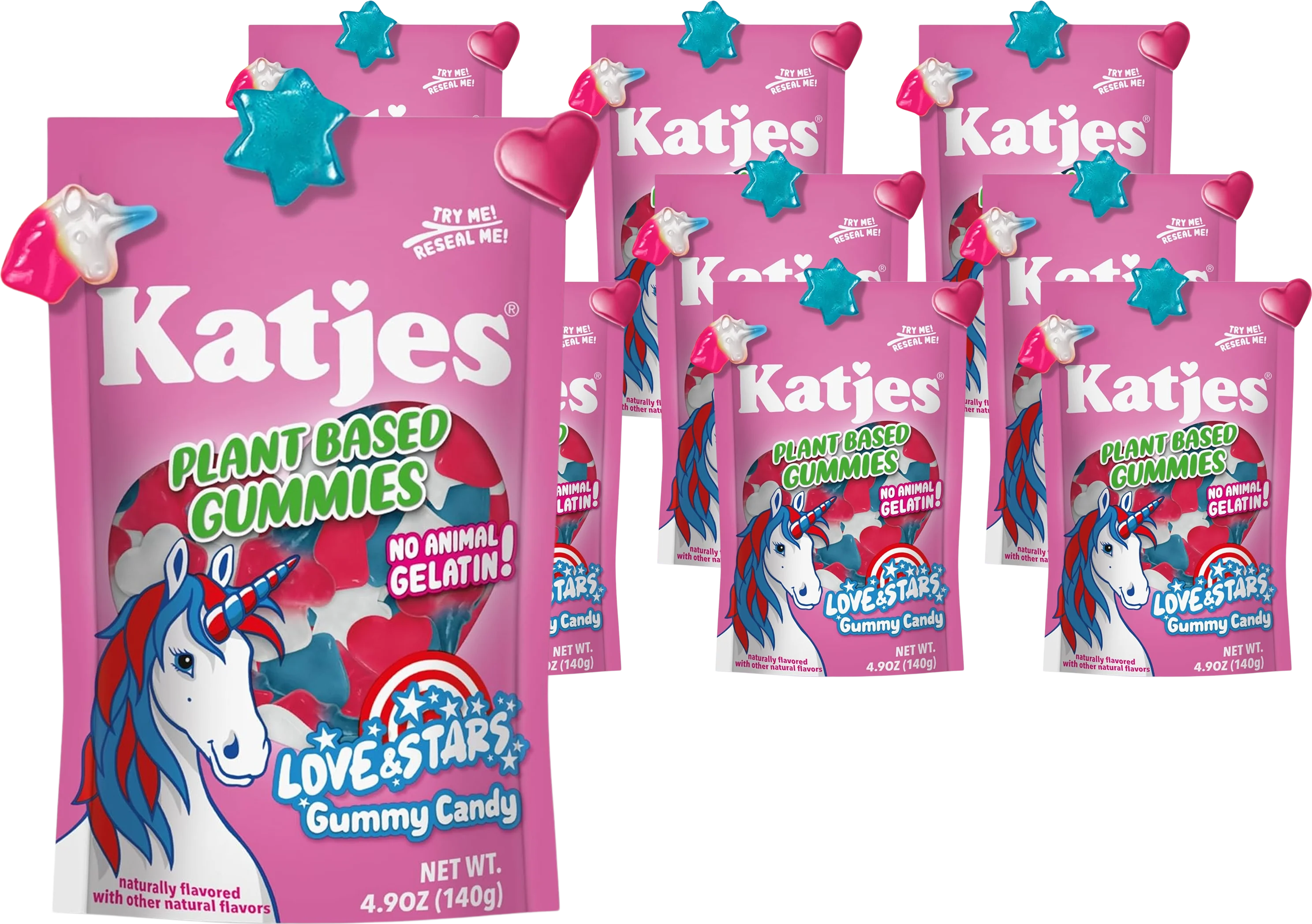 Love & Stars Gummy Candy (9 Pack)