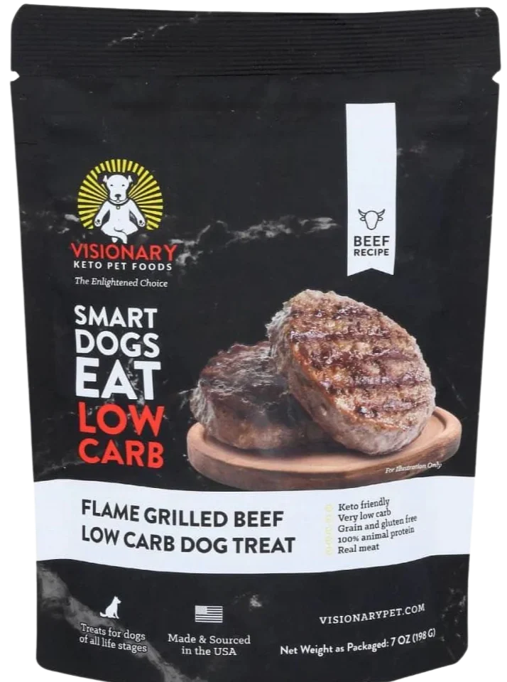 Low Carb Flamed Grilled Beef Dog Treat