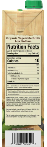 Low Sodium Organic Vegetable Broth - Image 3