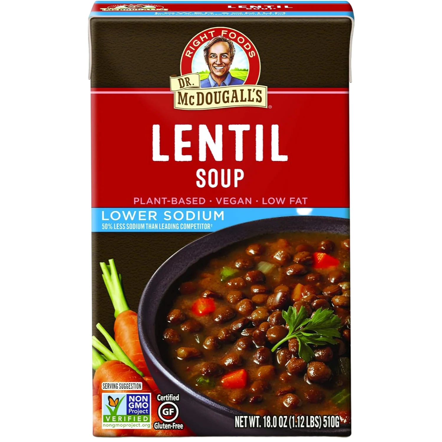 Lower Sodium Lentil Soup