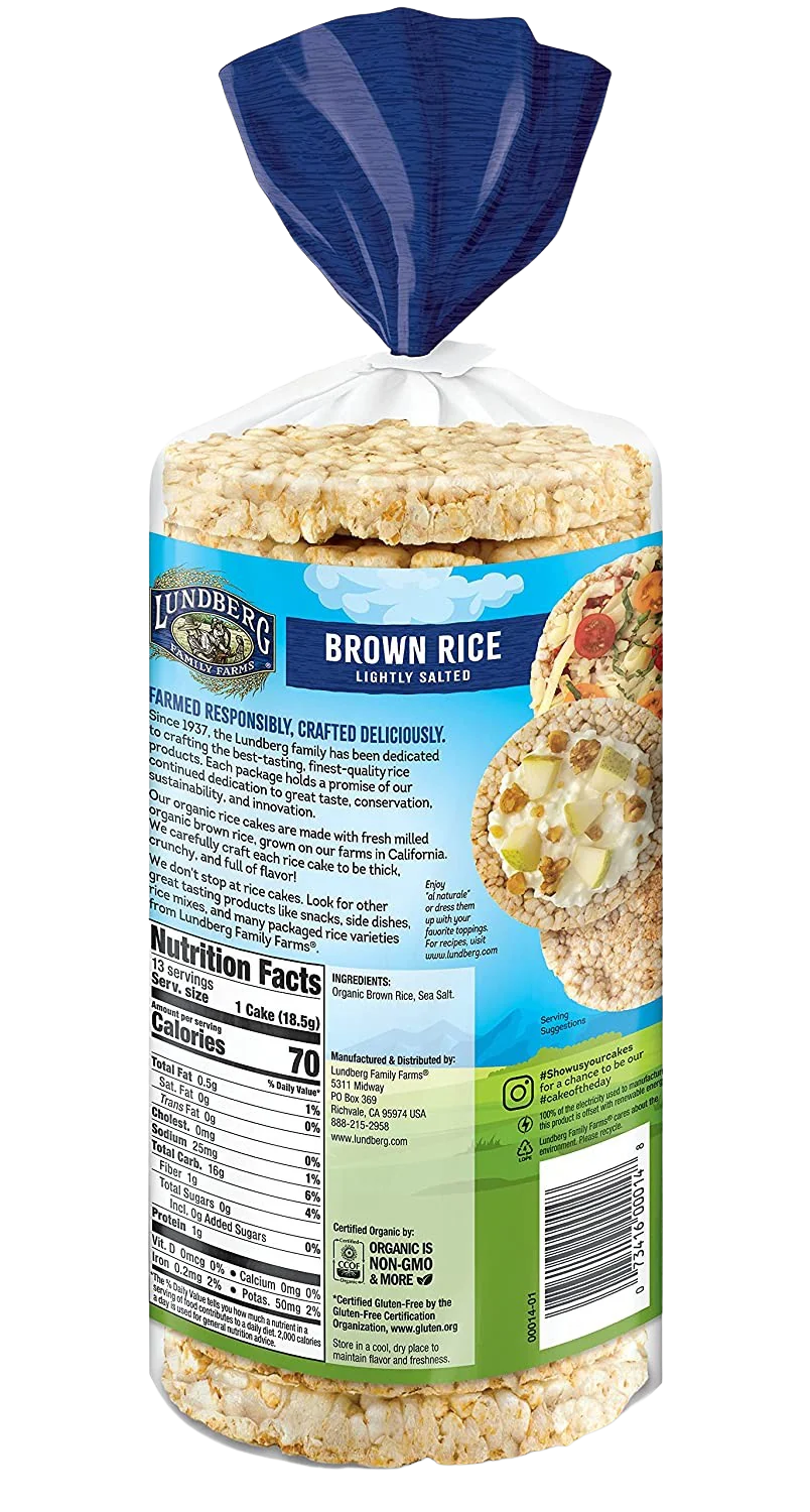 Organic Brown Rice Cakes - Image 2