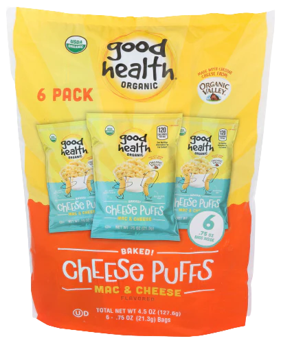 Mac & Cheese Baked Cheese Puffs, 6 Pack