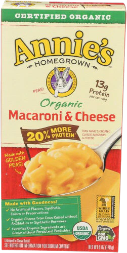 Organic Mac & Cheese with 20% More Protein