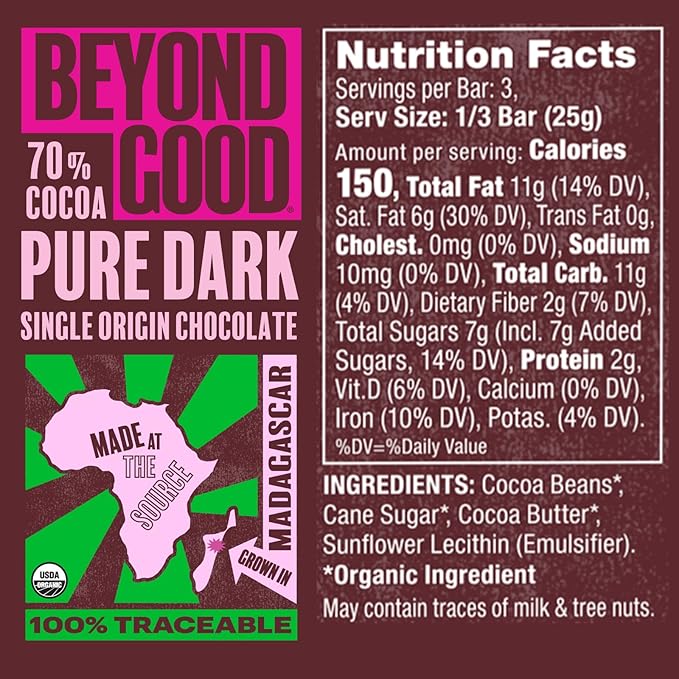 Madagascar 80% Dark Chocolate Bar - Image 5