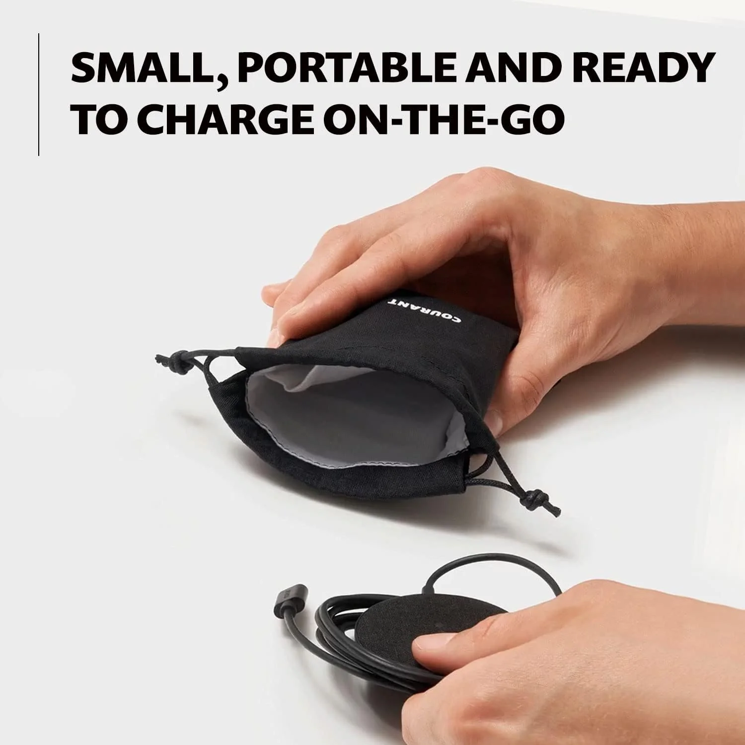 MAG 1 Single-Device Charging Pad Leather - Black - Image 5