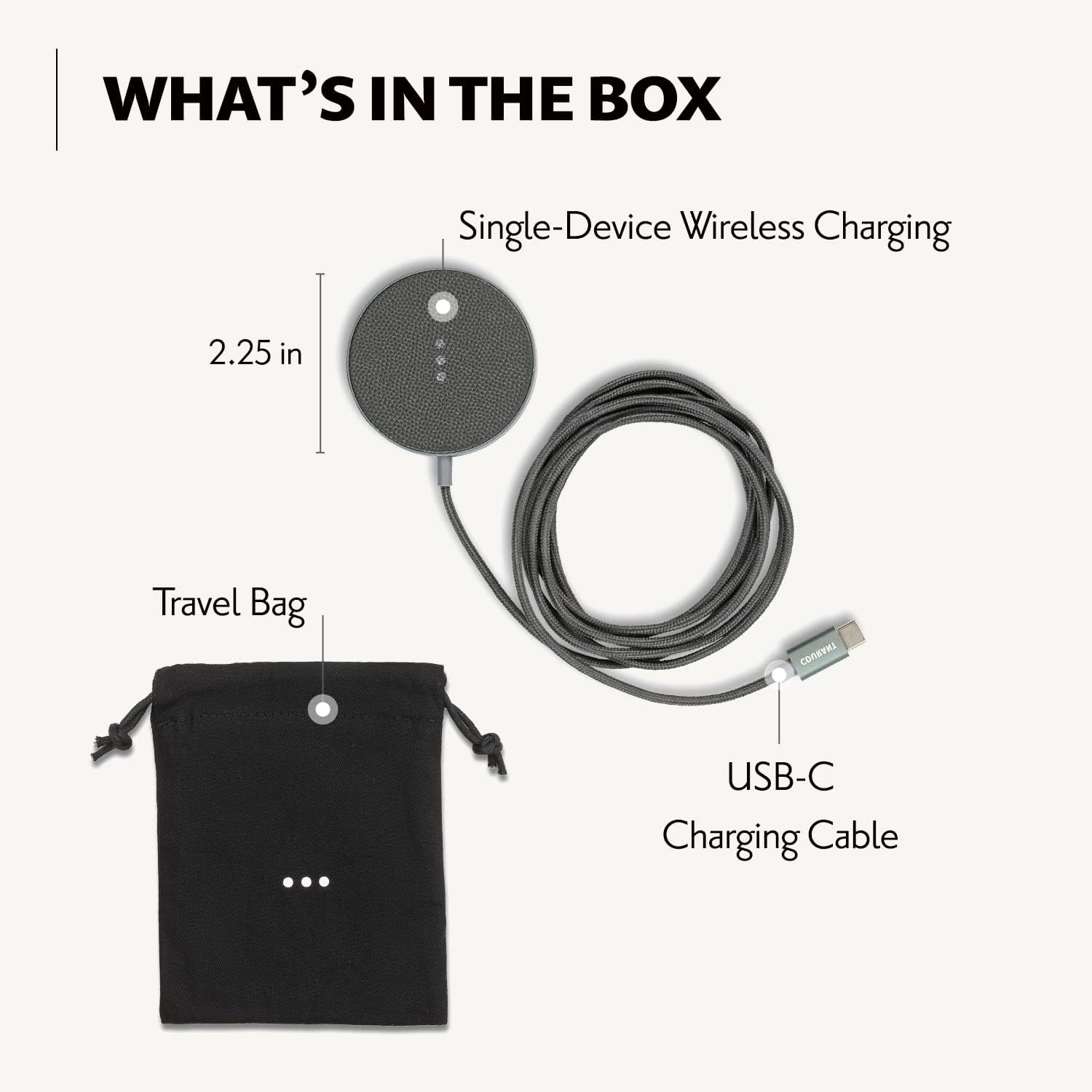 MAG 1 Single-Device Charging Pad Leather - Black - Image 6
