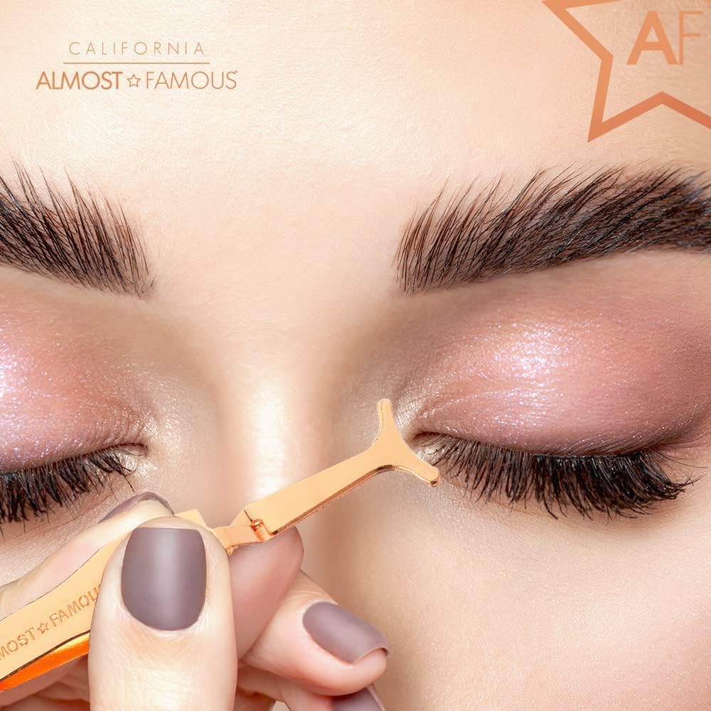 Magnetic Eyelash Applicator Tweezers - Rose Gold - Image 3