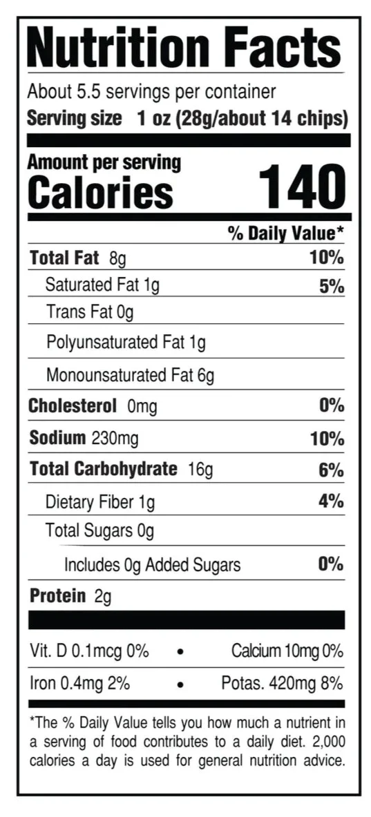 Avocado Oil Malt Vinegar & Sea Salt Chips - Image 3