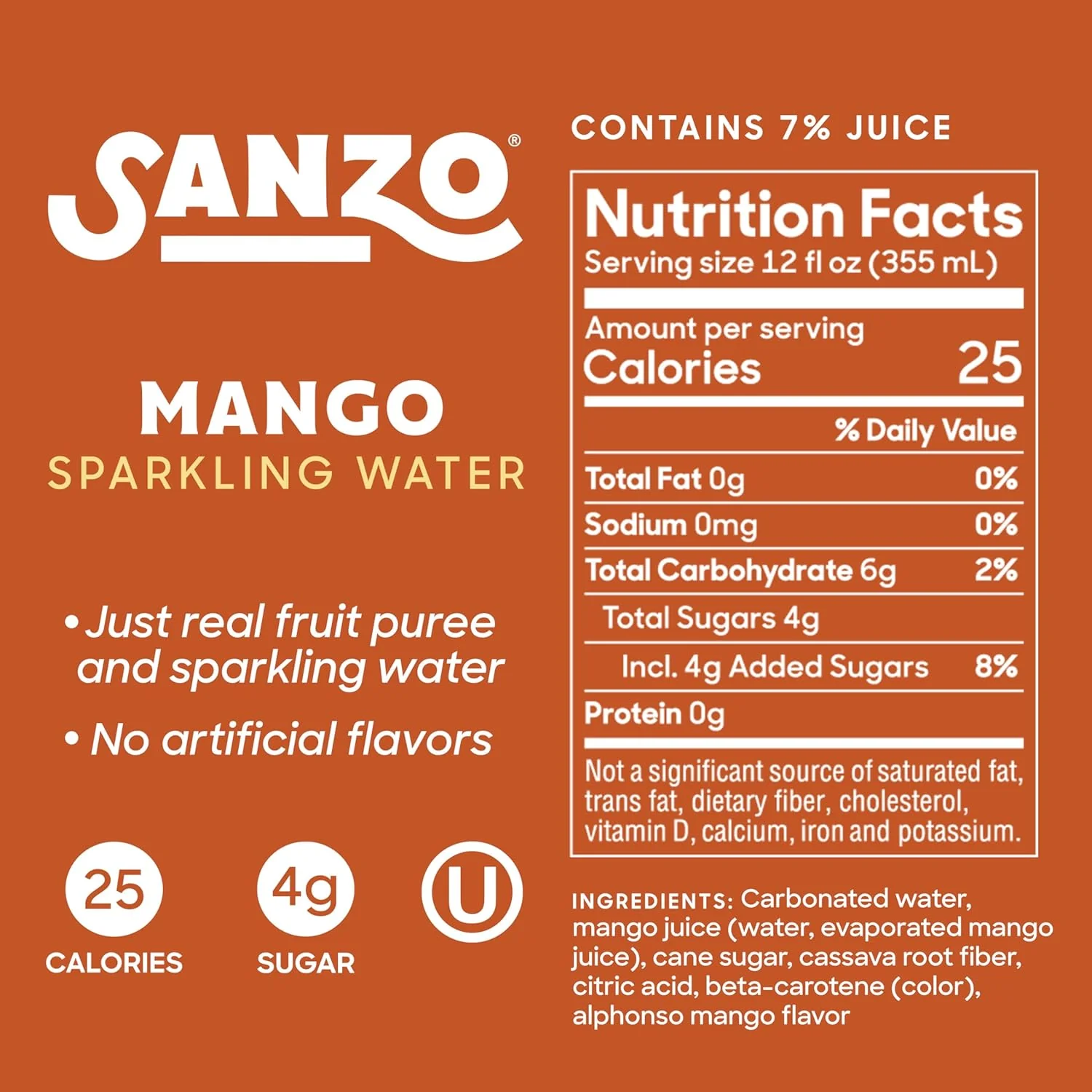 Mango Sparkling Water (6 Pack) - Image 6