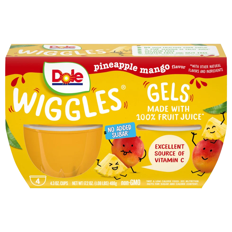 Pineapple Mango Wiggles Fruit Juice Gels (4 CT)