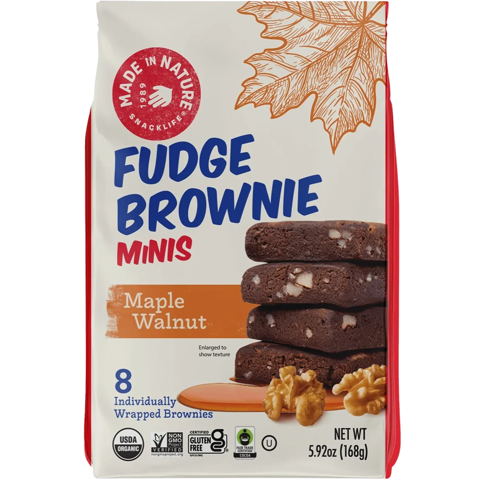 Maple Walnut Fudge Brownie Minis