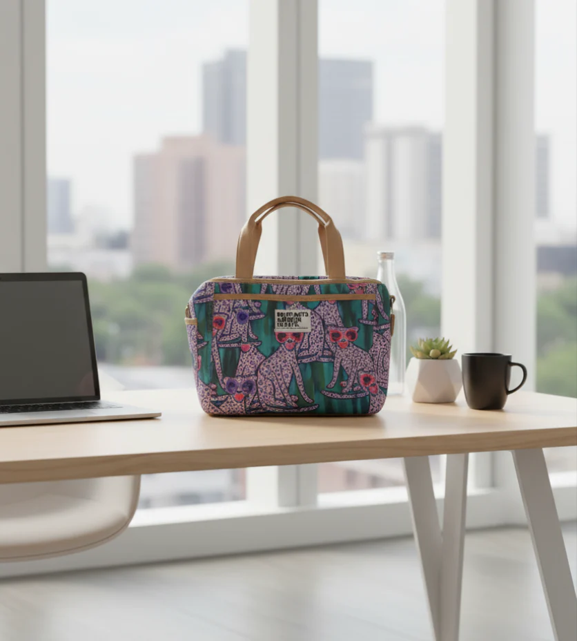 Mapleton Lunch Bag - Shady Pink Cheetah - Image 2