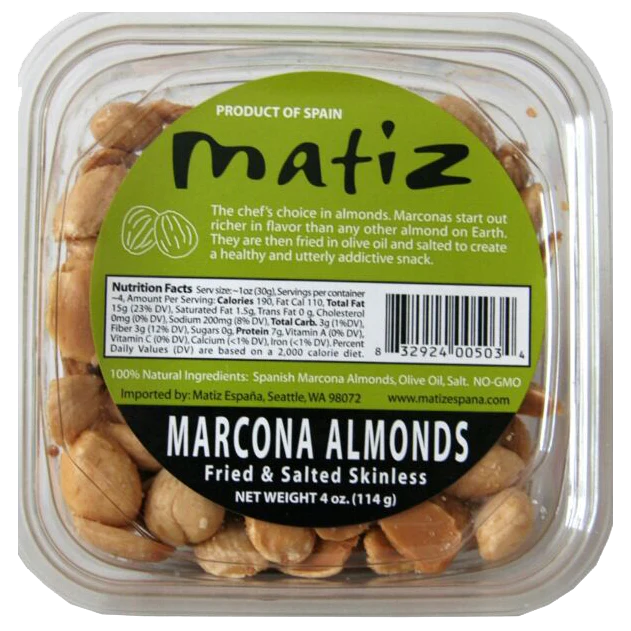 Marcona Fried Salted Almond Tubs