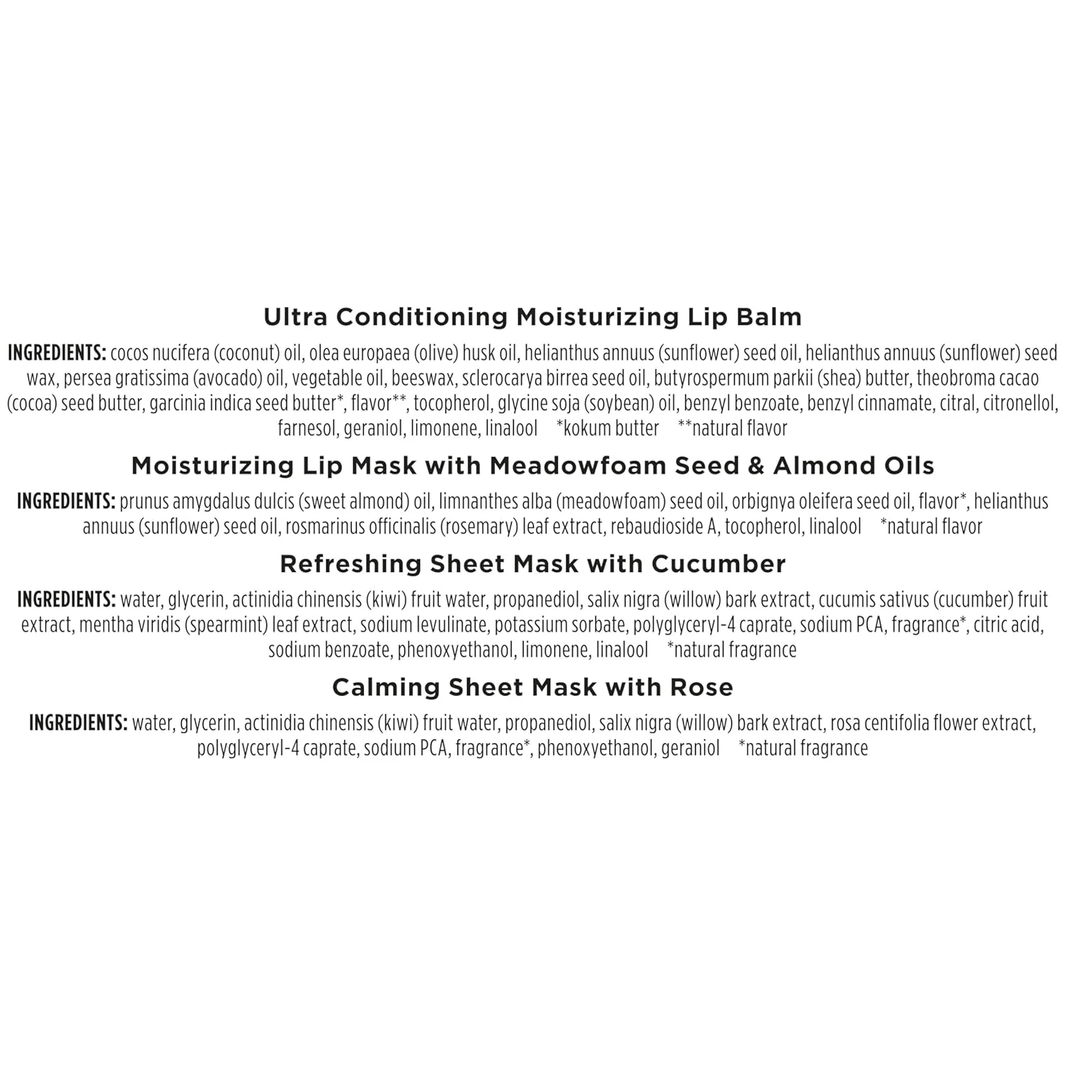 Mask Bundle Gift Set Masks & Ultra Conditioning Lip Balm - Image 4