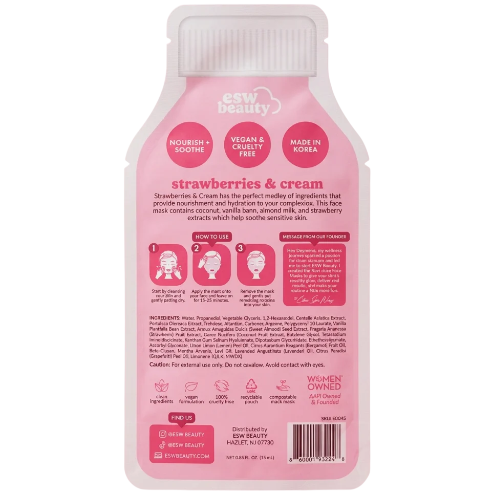Mask Sheet Strawberry Cream (10 CT) - Image 3