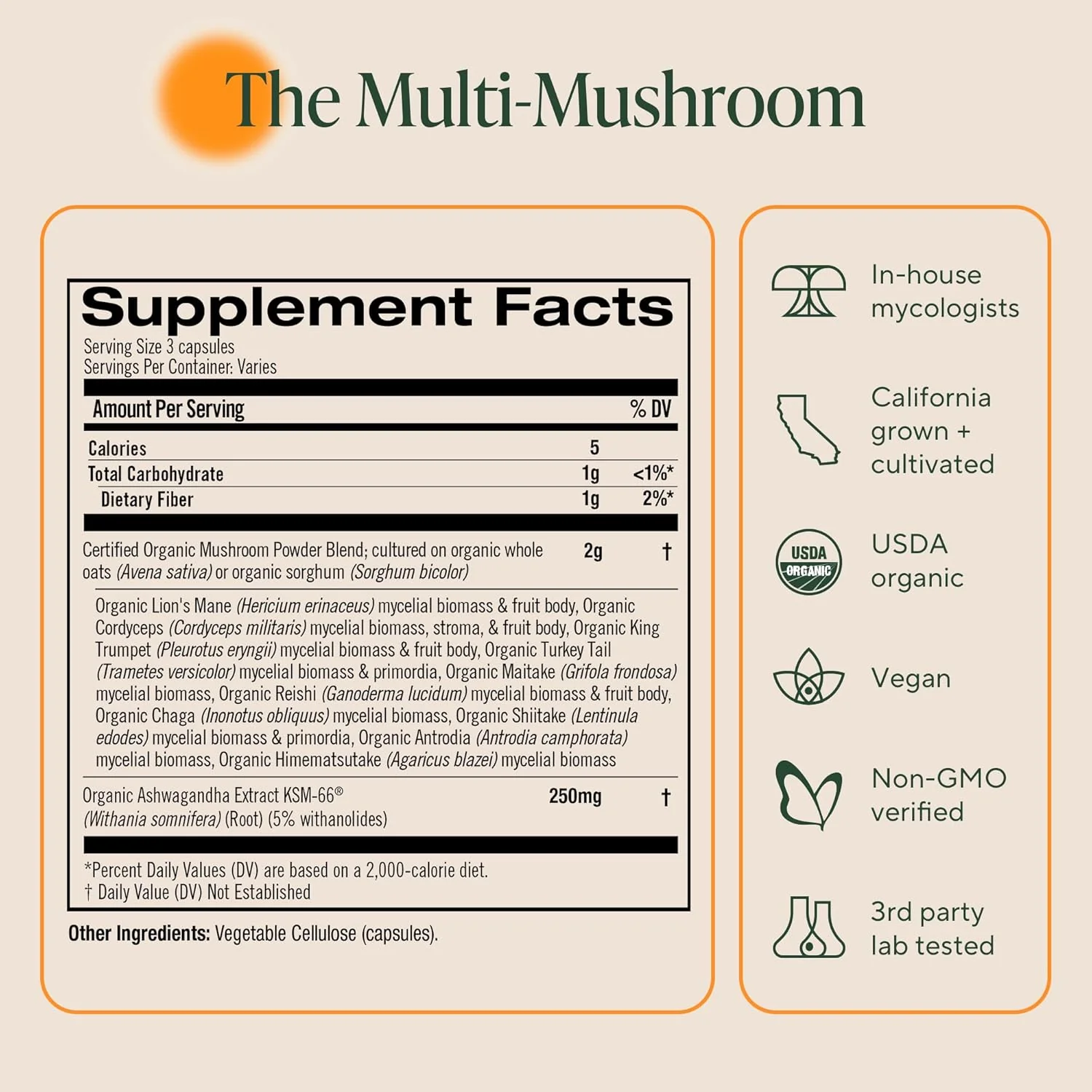 Master Blend: Mushrooms And Adaptogens (80 CT) - Image 2