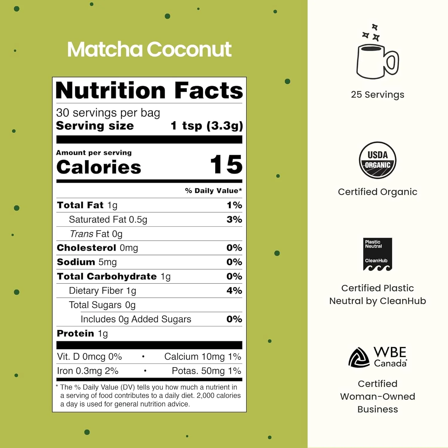 Matcha Coconut Superfood Latte Powder - Image 4