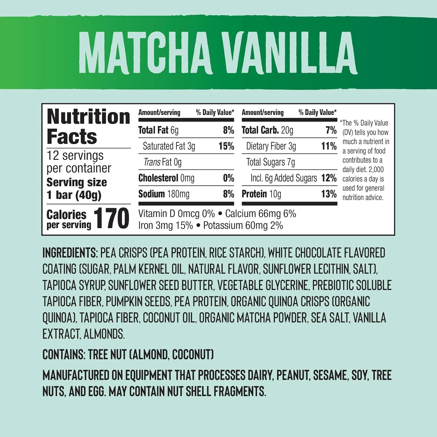 Matcha Vanilla Puff Crispy Bar (12 CT) - Image 4