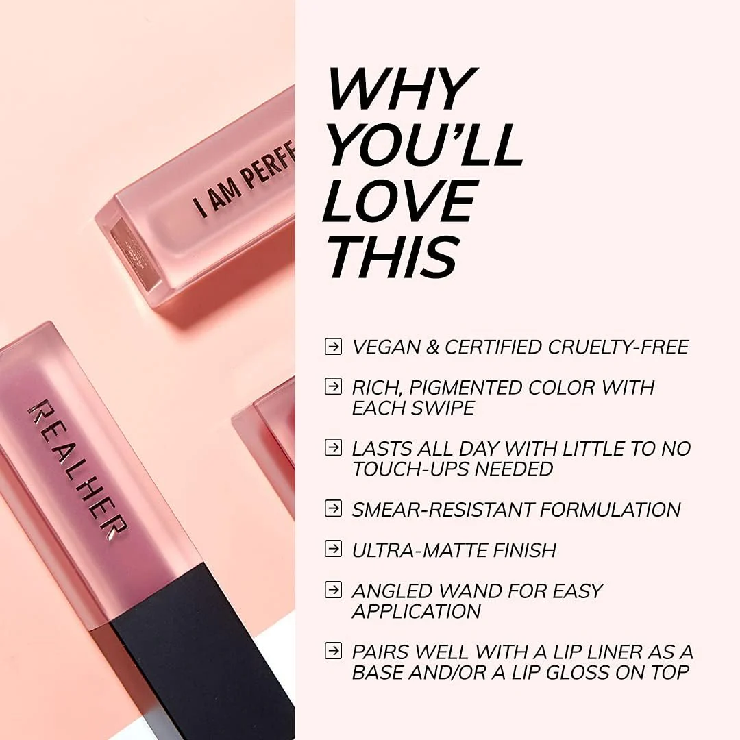 Matte Liquid Lipstick- I Am A Queen (Bright Pink) - Image 3