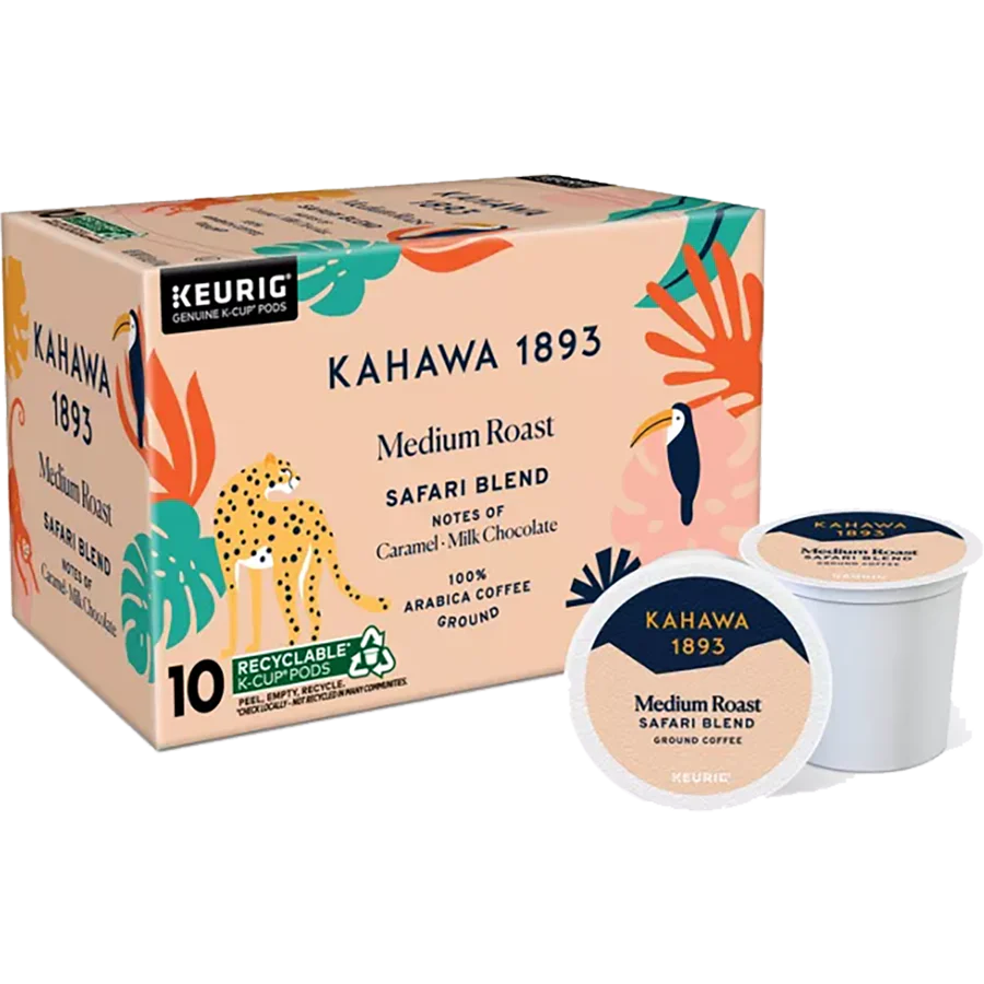 Medium Roast Coffee K-Cup Pods Safari Blend (10 CT)