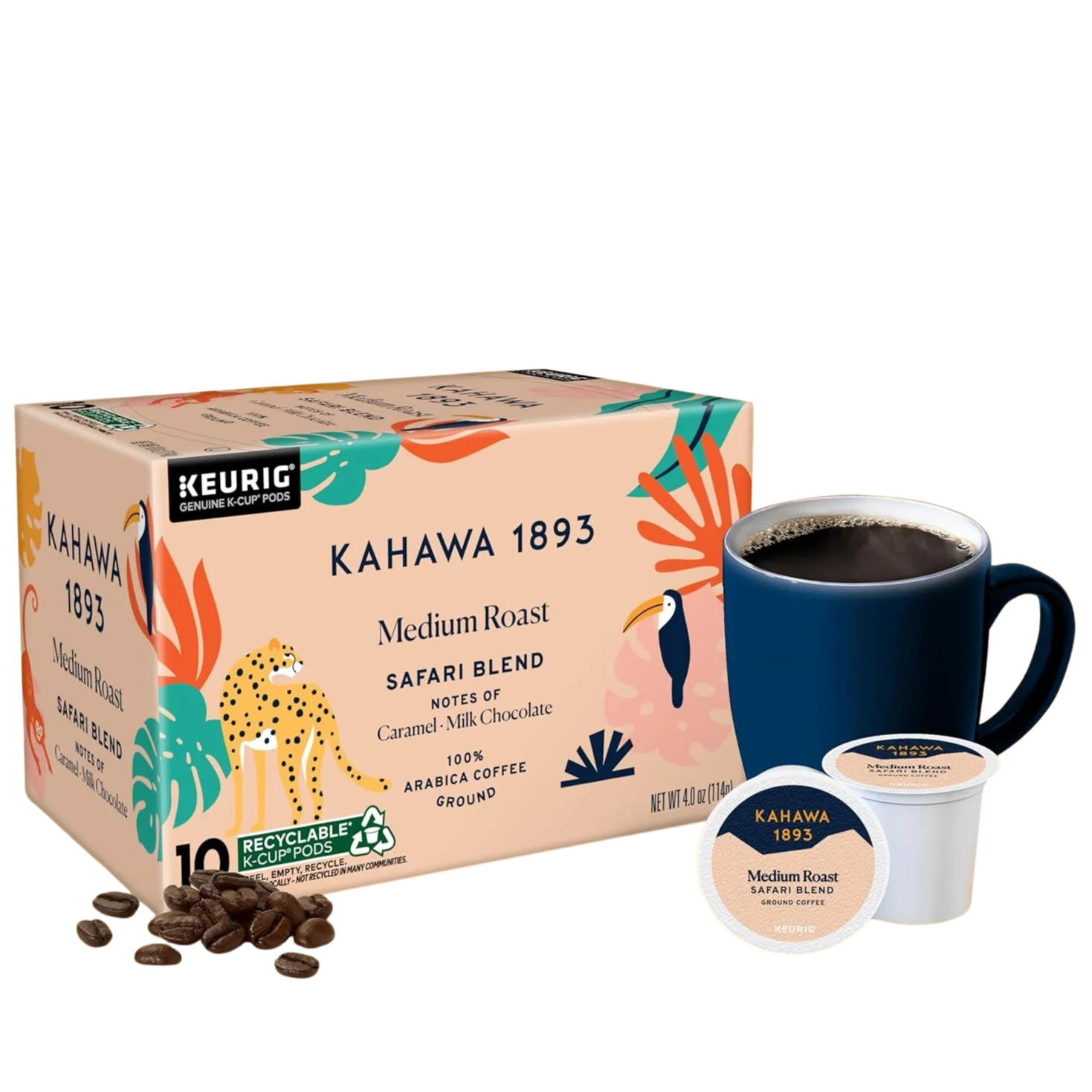 Medium Roast Coffee K-Cup Pods Safari Blend (10 CT) - Image 3