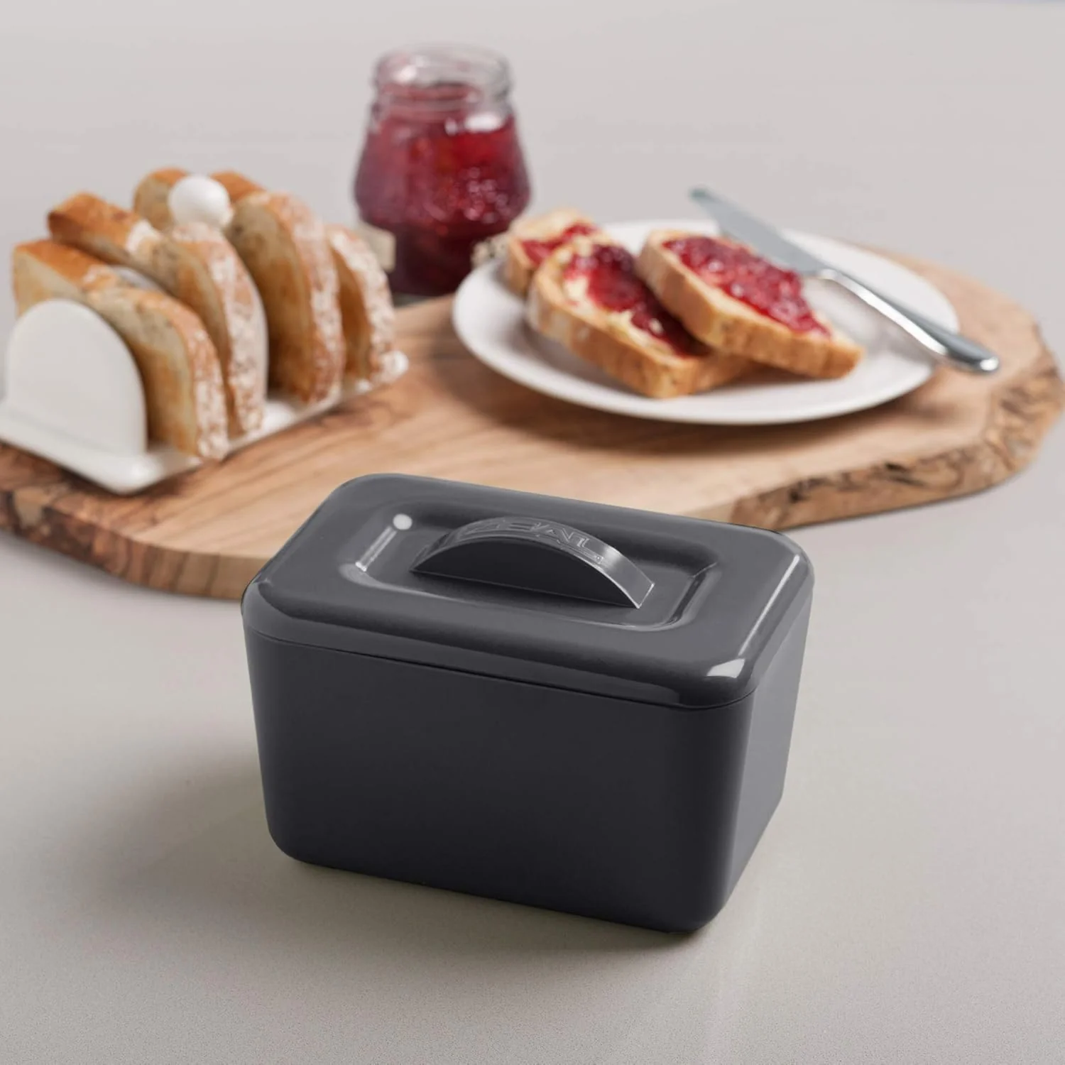 Double Walled Insulated Butter Dish - Dark Gray - Image 5