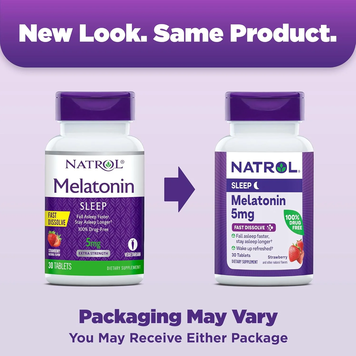 Melatonin Fast Dissolve Strawberry (30 Tablets) - Image 2