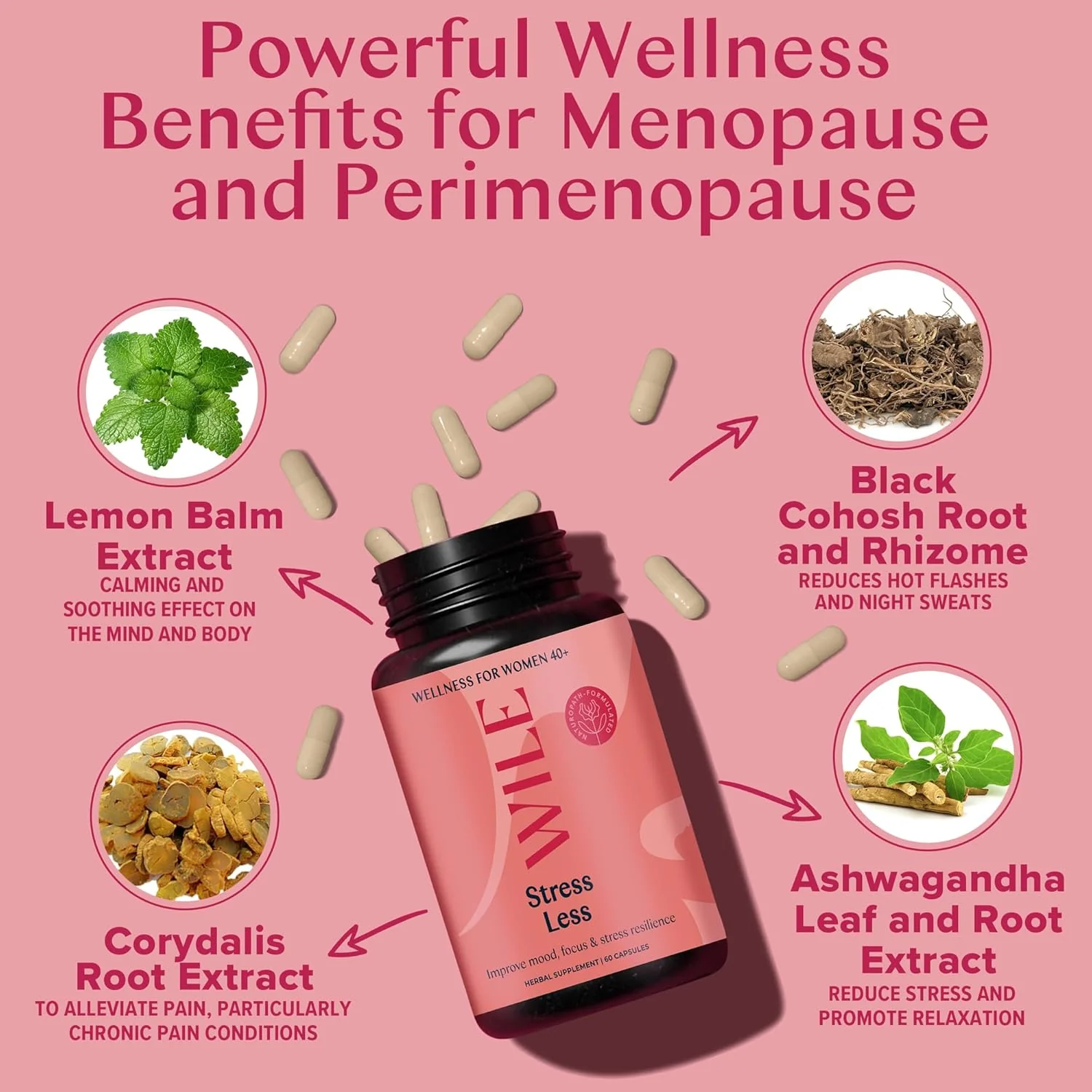 Menopause & Perimenopause - Stress Less (60 CT) - Image 2