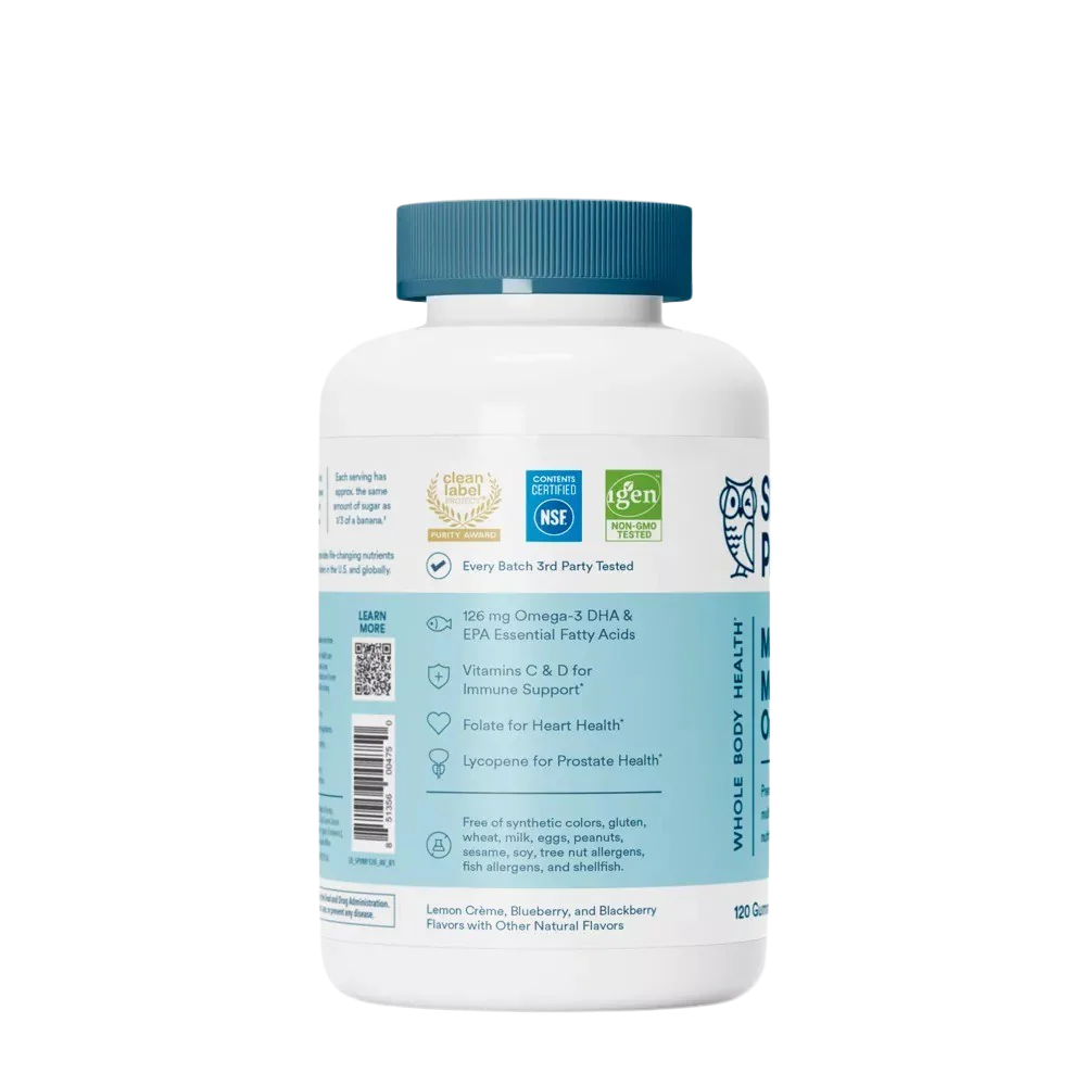 Men's Multi & Omega 3 Fish Oil Gummy Vitamins with D3, C & B12 - Image 2