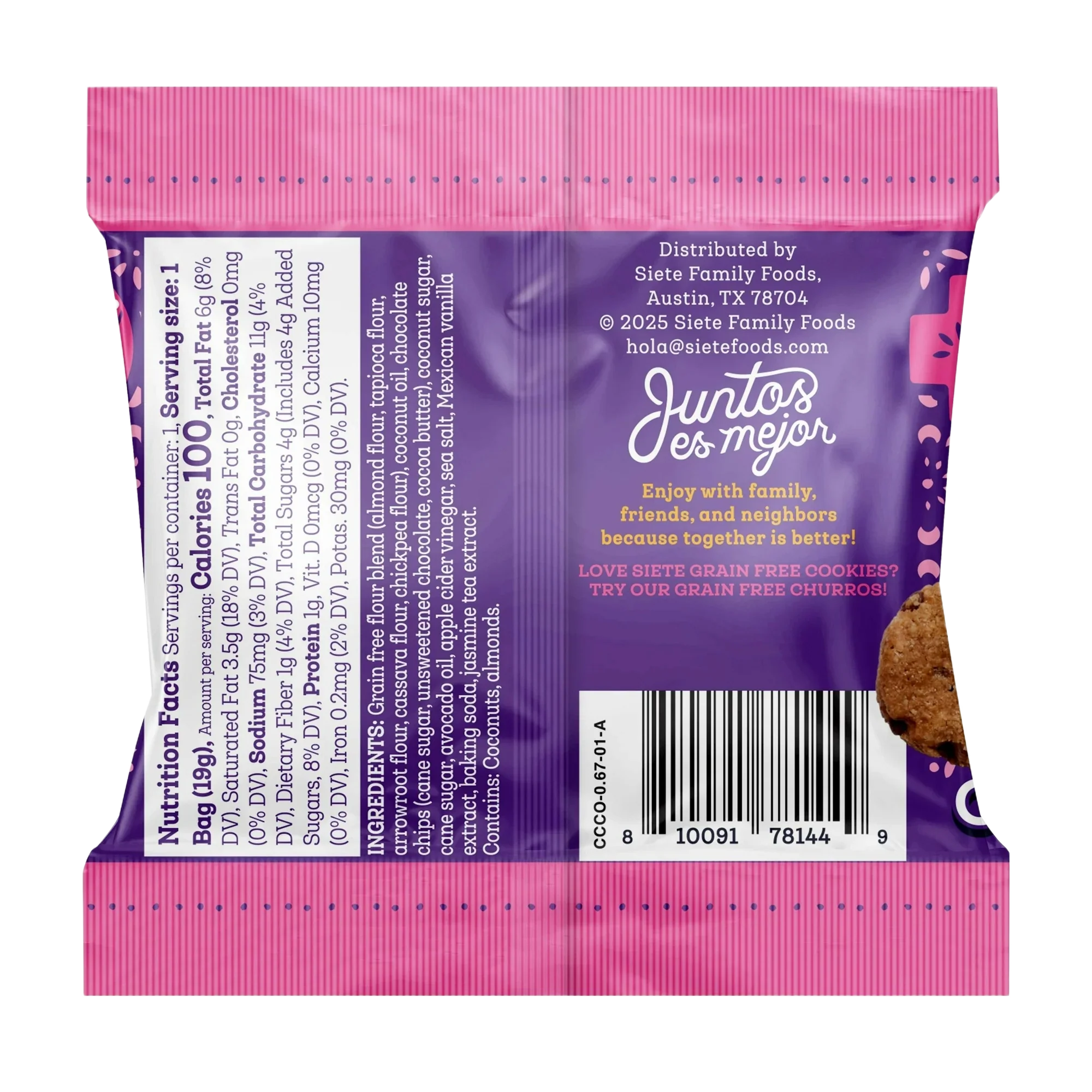 Mexican Vanilla Chocolate Chip Cookies (8 CT) - Image 4