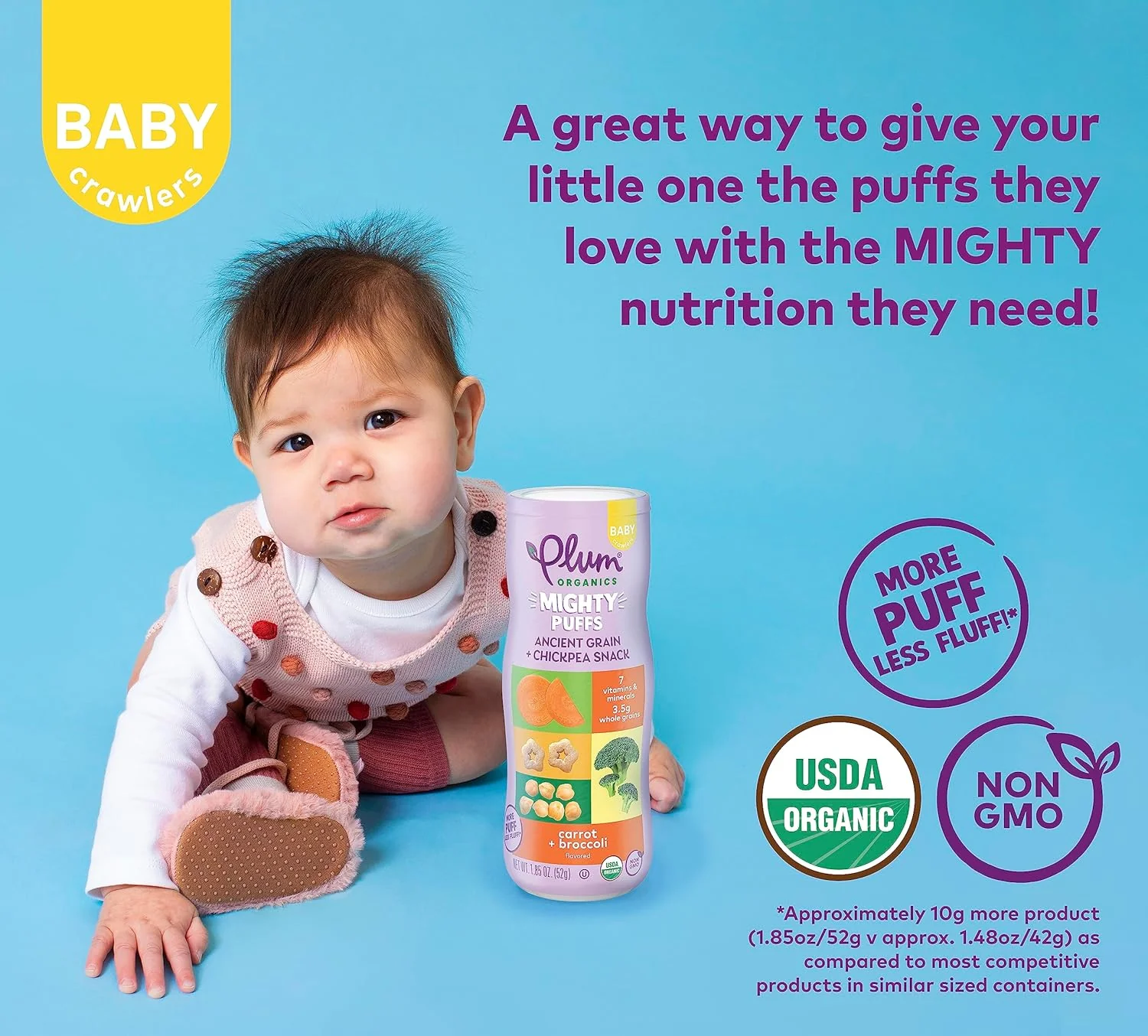 Mighty Puffs Carrot + Broccoli - Image 3