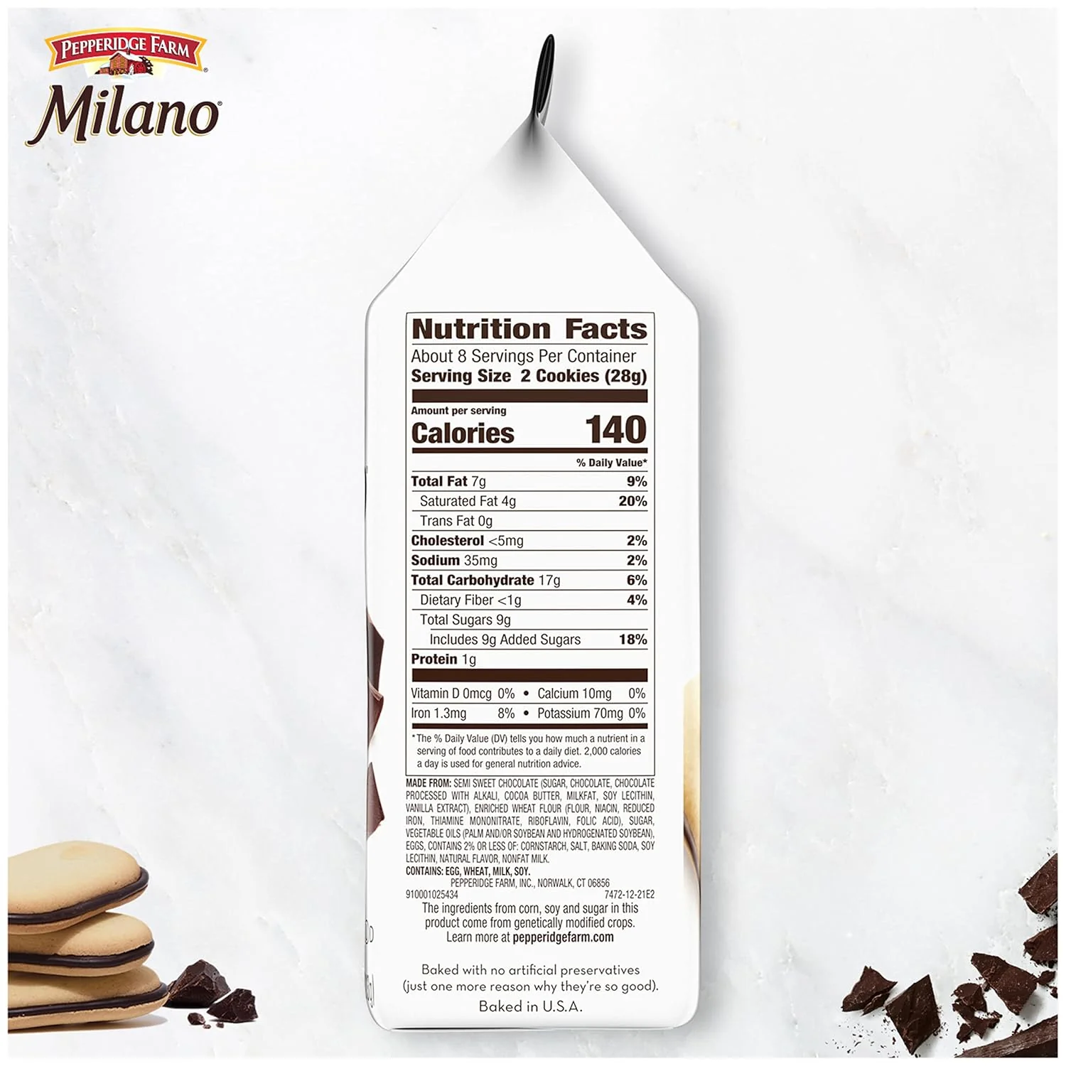 Milano Double Dark Chocolate Cookies - Image 5