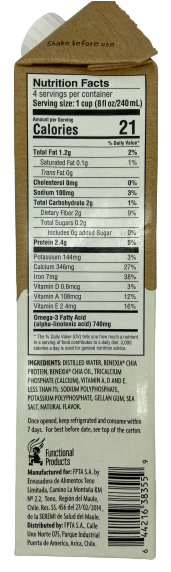 Original Unsweetened Chia Milk - Image 2
