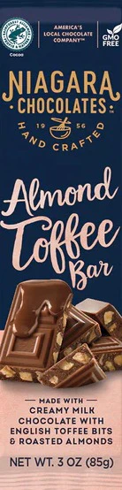 Milk Chocolate Almond Toffee Bar (8 CT)