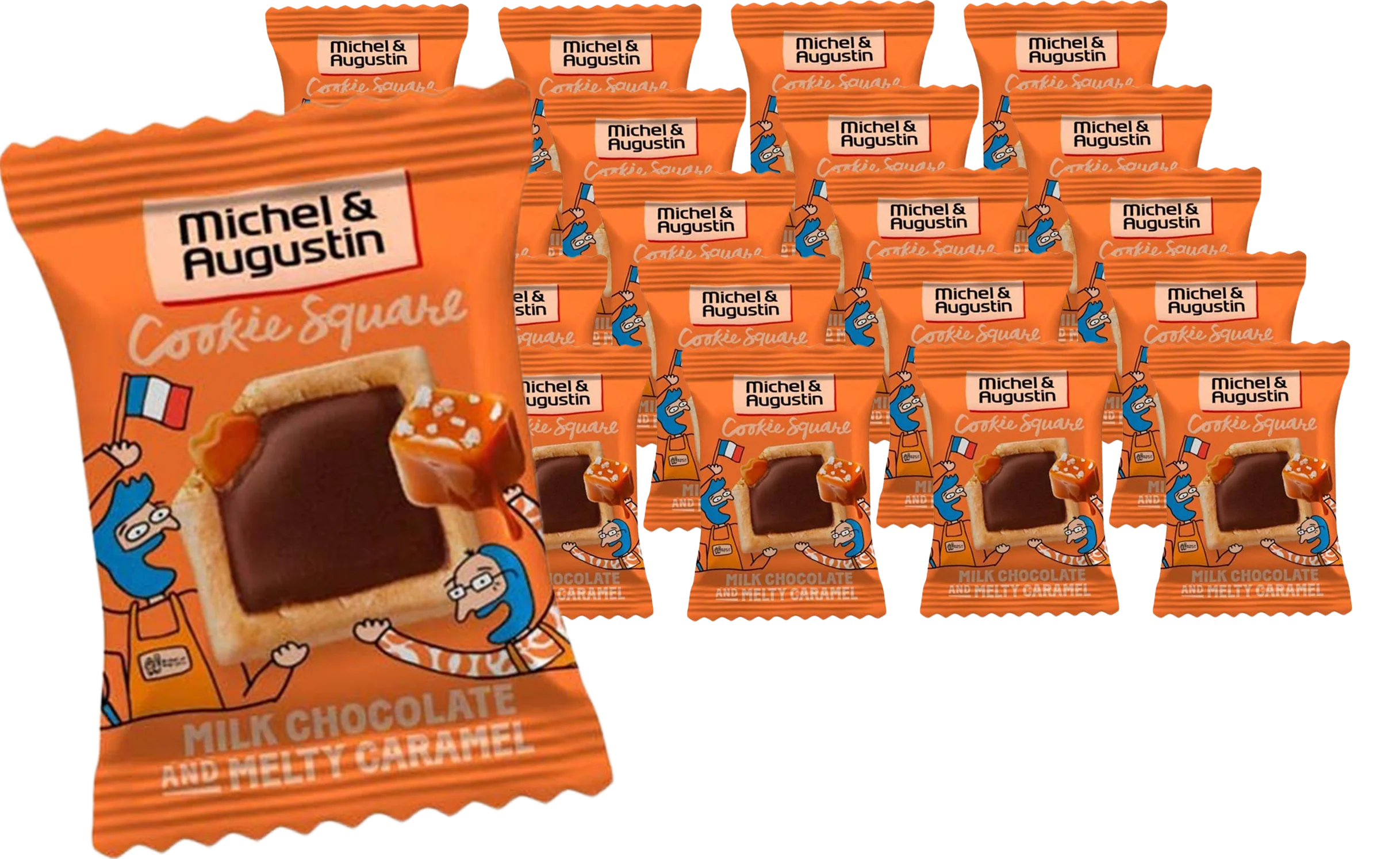 Milk Chocolate And Caramel Mini Cookies (20 Pack)