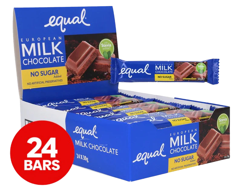 Sugar Free Milk Chocolate Bars (24 Pack)