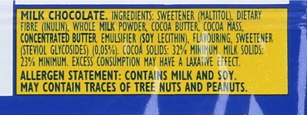 Sugar Free Milk Chocolate Bars (24 Pack) - Image 3