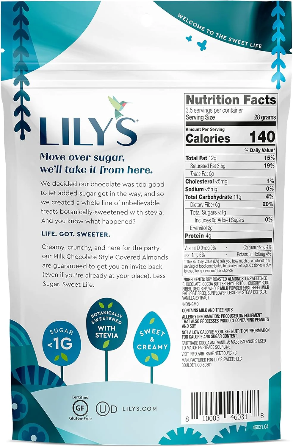 Milk Chocolate Style Covered Almonds, 40% Cocoa - Image 4