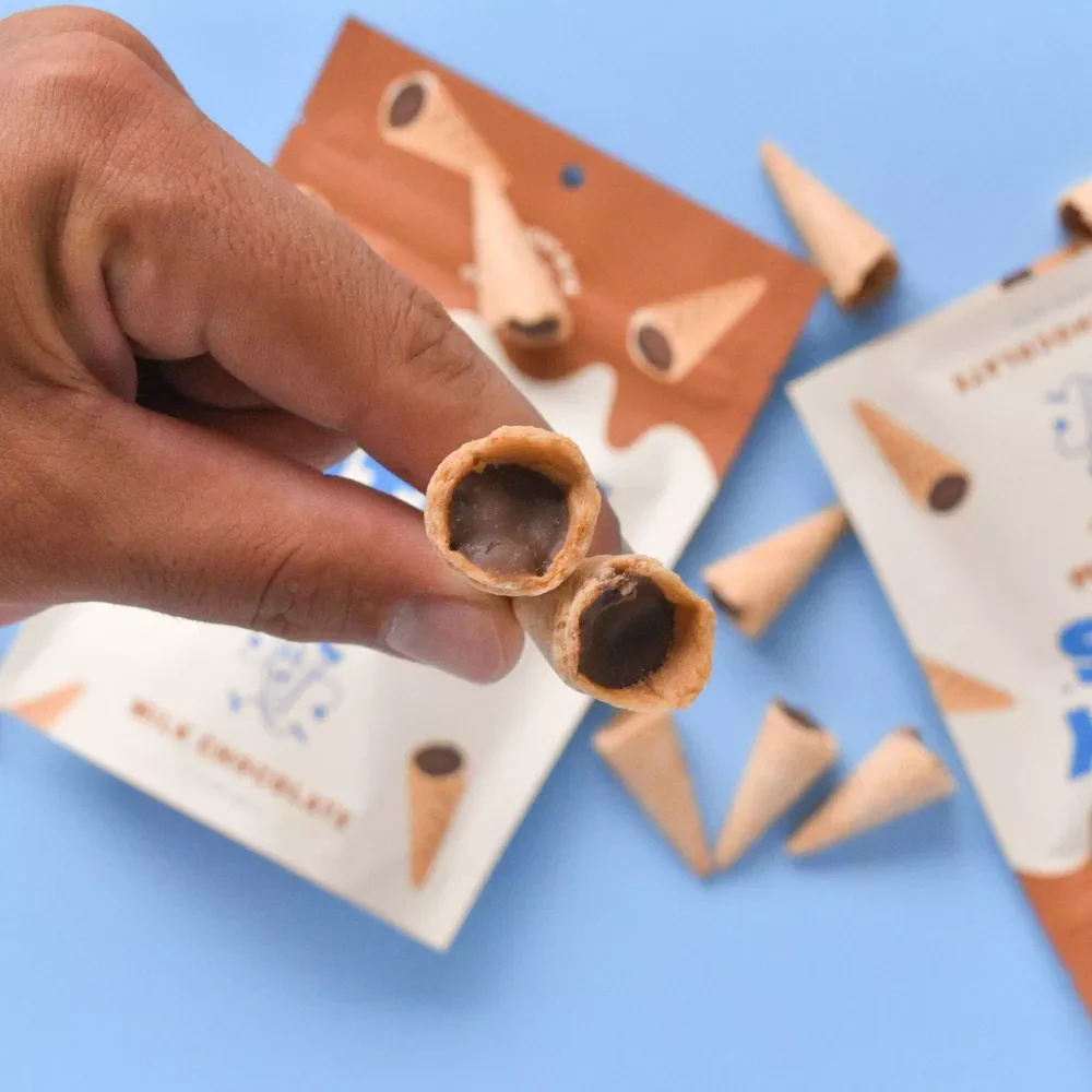 Milk Chocolate Waffle Cone Snacks - Image 2