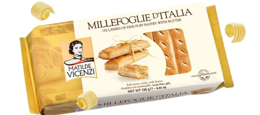 Millefoglie Puff Pastry with Butter Cookies