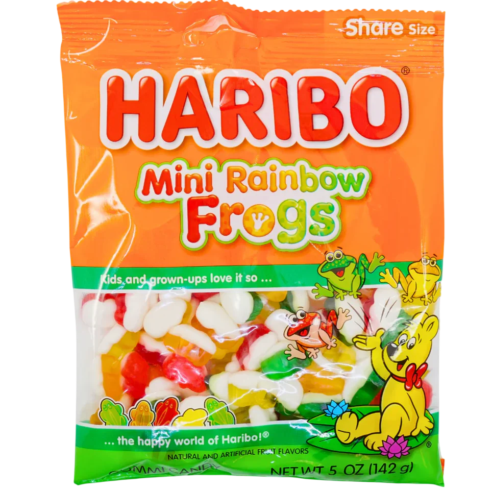 Mini Rainbow Frogs Gummy Candy