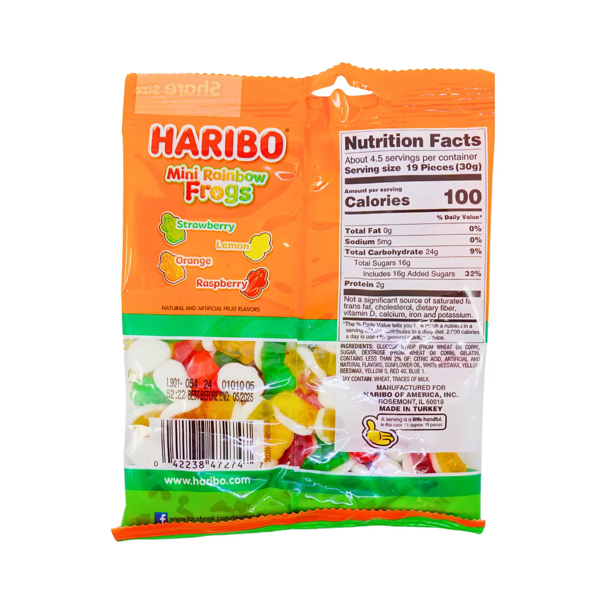 Mini Rainbow Frogs Gummy Candy - Image 2
