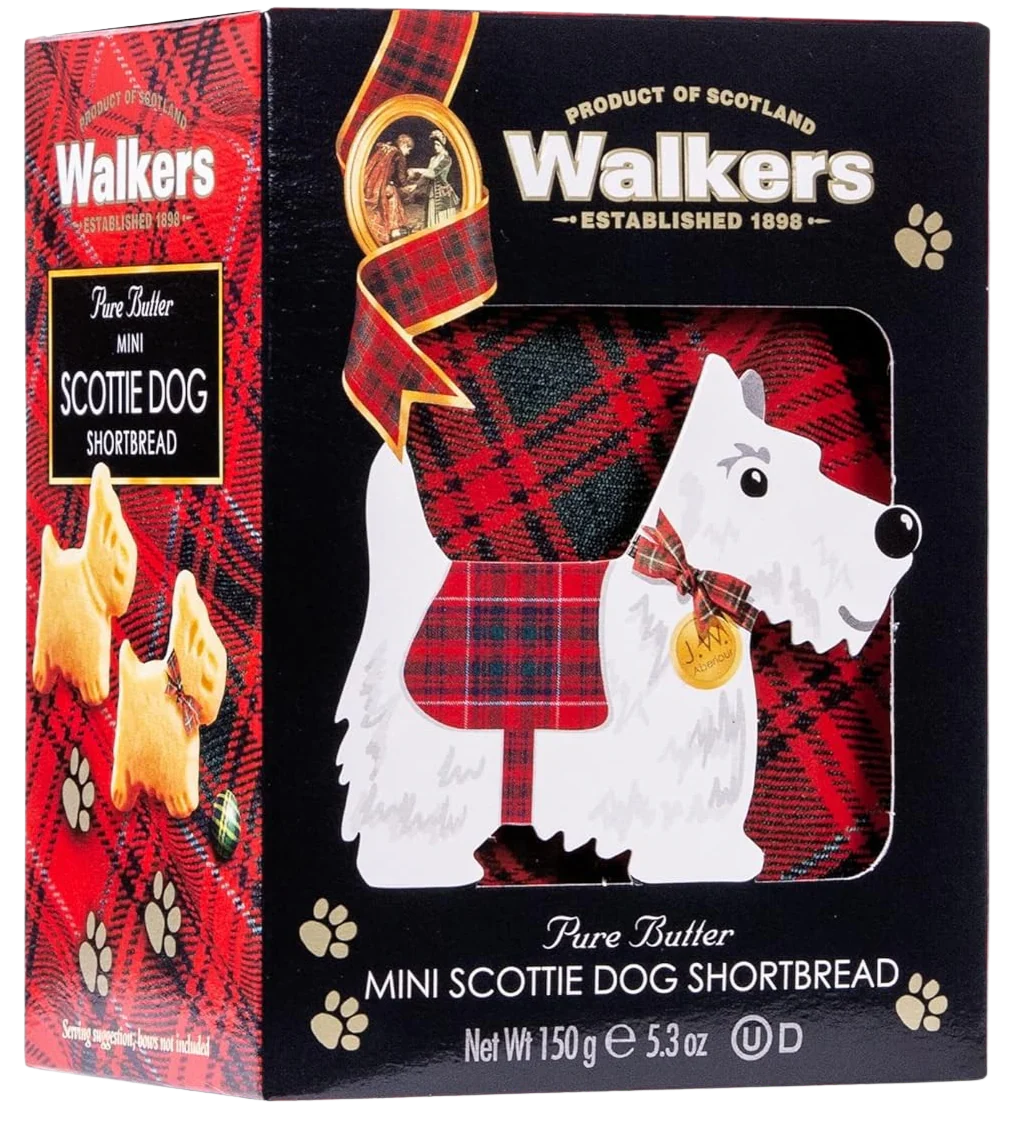 Mini Scottie Dog Shortbread Cookies