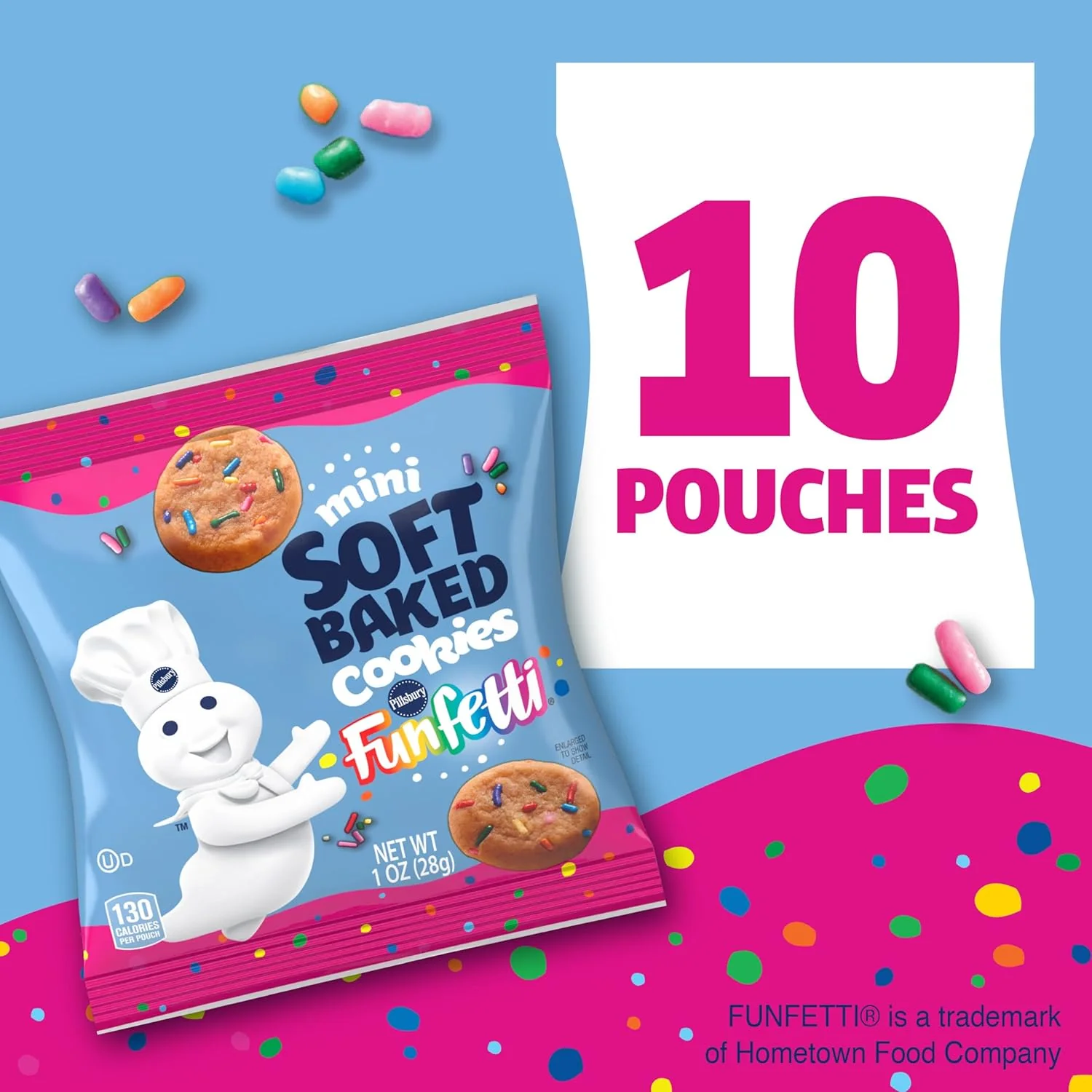 Mini Soft Baked Cookies - Funfetti (10 CT) - Image 4
