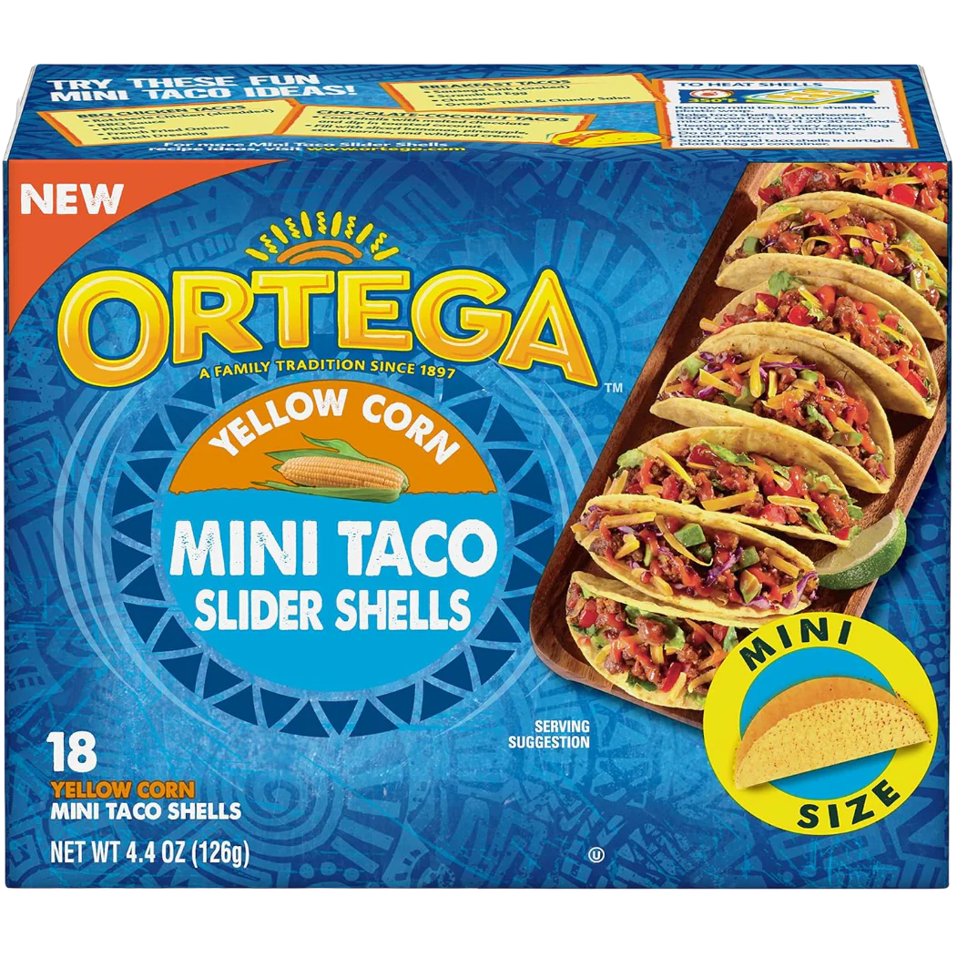 Mini Taco Slider Shells, Yellow Corn (18 CT)